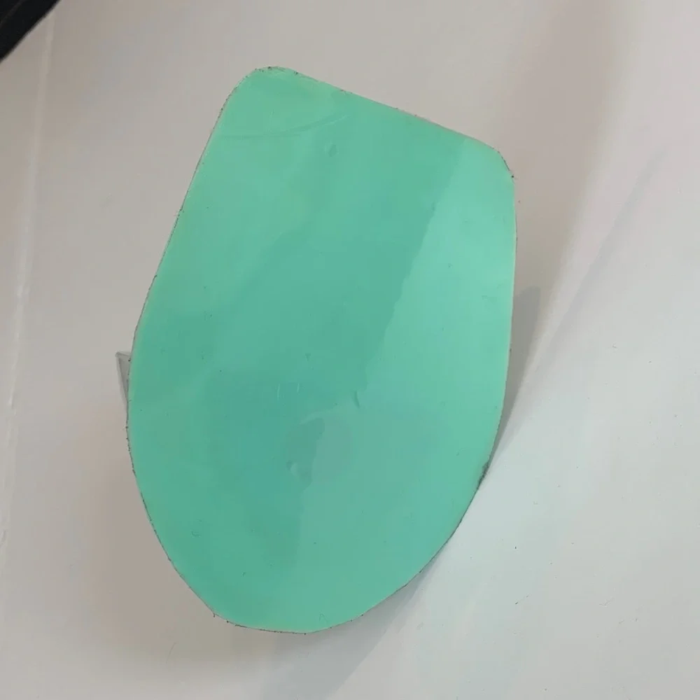 Mint Green Wall-Mounted Plastic and Silicone Wine Glass Holder for Bathroom